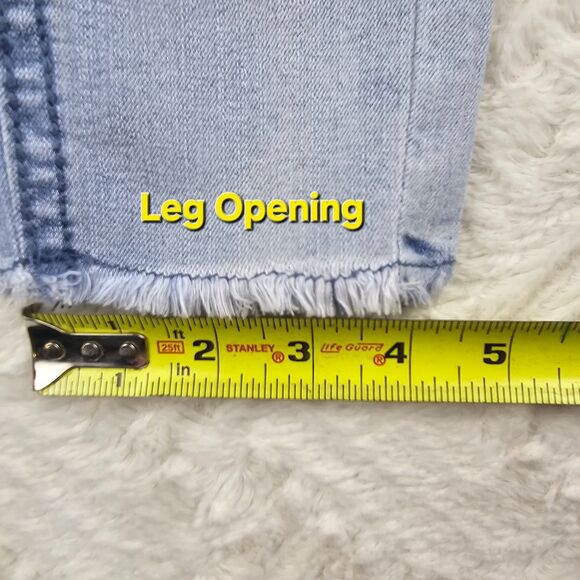 Vintage Almost Famous Distressed Skinny Jeans Light Wash Women's Size 0 - Picture 15 of 15